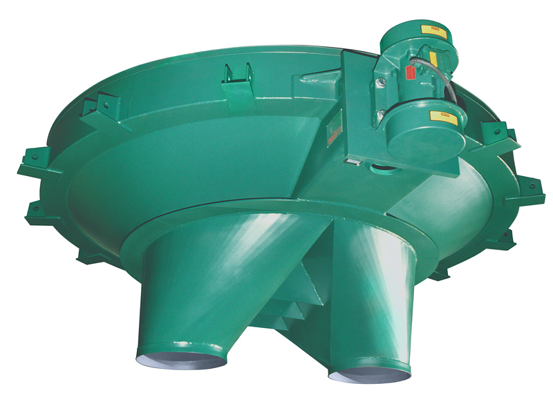 carman industries vibrating hopper with dual discharge